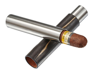 Admon Dark Exotic Wood Wrapped Cigar Tube