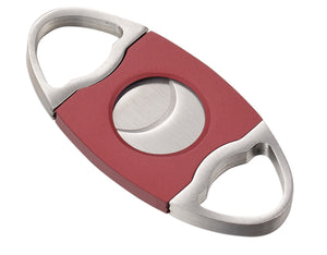 Perfecto Red and Stainless Steel Double Guillotine Cigar Cut