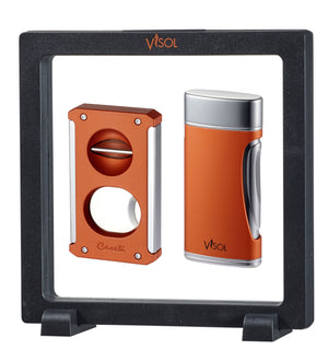 Visol Burnt Orange Trident & DuoMatt Floating Gift Set