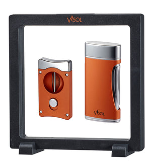 Visol Burnt Orange Wedge V & DuoMatt Floating Gift Set