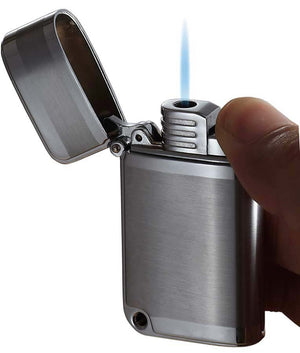 Visol Ranger Brushed Chrome Jet Flame Lighter