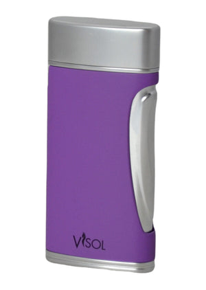 Visol DuoMatt Purple Double Flame Cigar Lighter