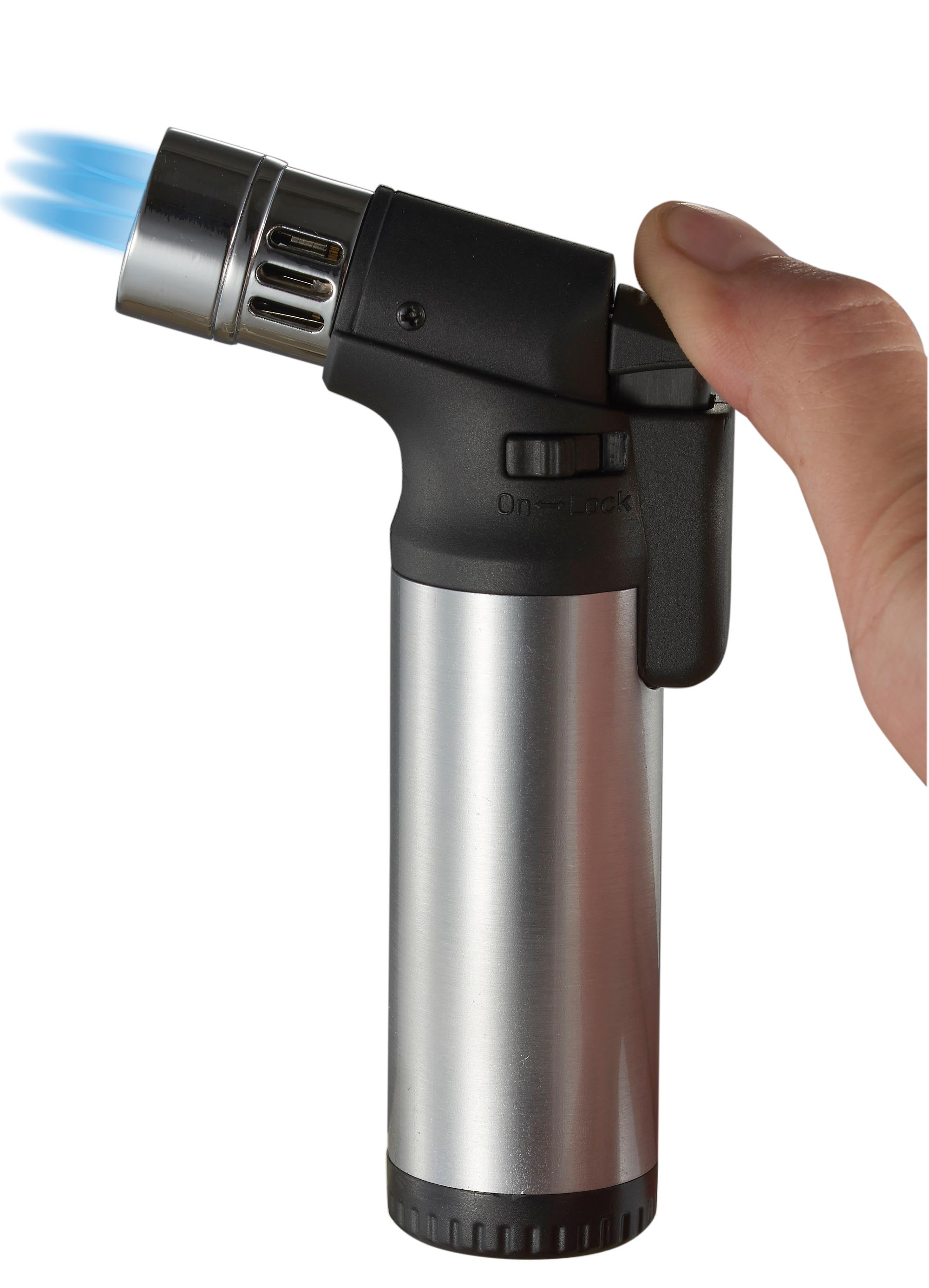 Ares Quad Torch Cigar Lighter - Silver – Lighters Direct