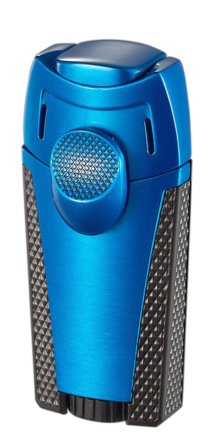 Visol Meru Dual Torch Cigar Lighter - Blue