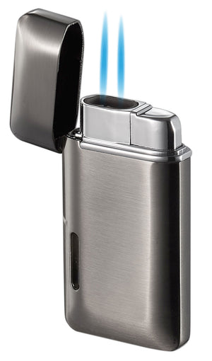 Visol Nevis Gunmetal Dual Torch Cigar Lighter