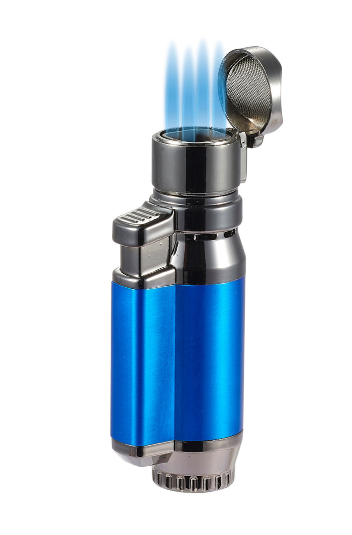 Visol Bulldog Quad Flame Lighter - Blue