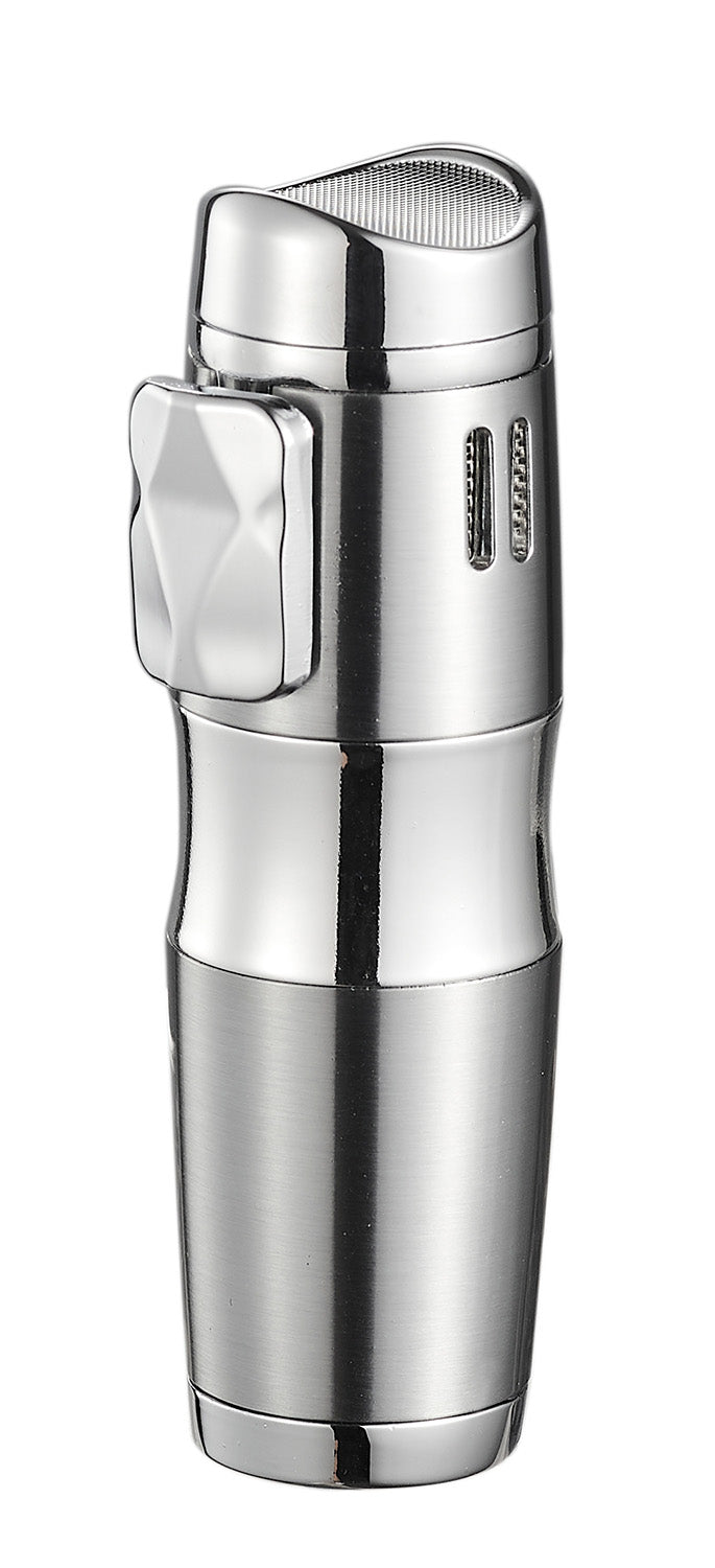 Visol Epic Triple Flame Silver Cigar Lighter