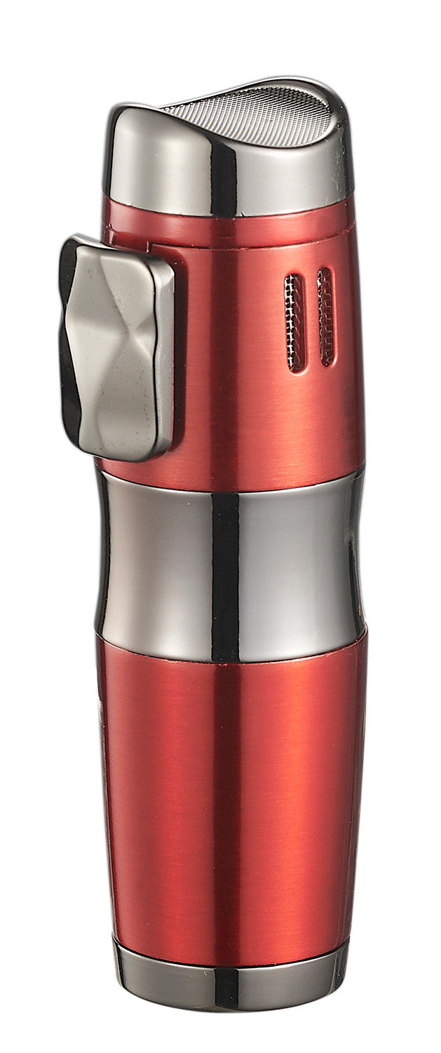 Visol Epic Triple Flame Red Cigar Lighter