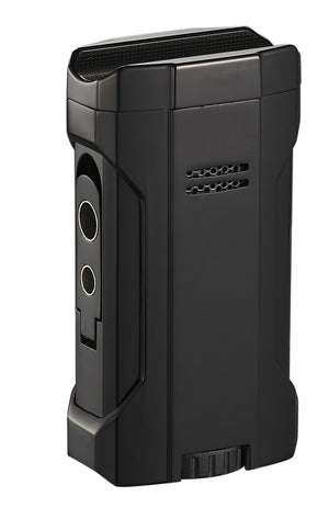 Visol Rhino 2.0 Black Quad Flame Torch Cigar Lighter