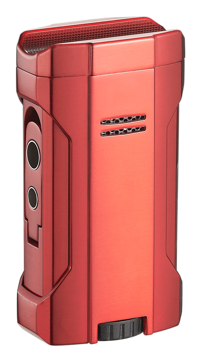 Visol Rhino 2.0 Red Quad Flame Torch Cigar Lighter