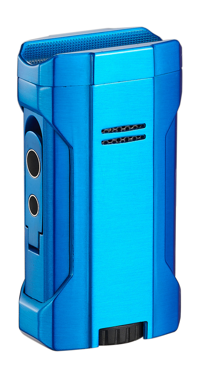 Visol Rhino 2.0 Blue Quad Flame Torch Cigar Lighter