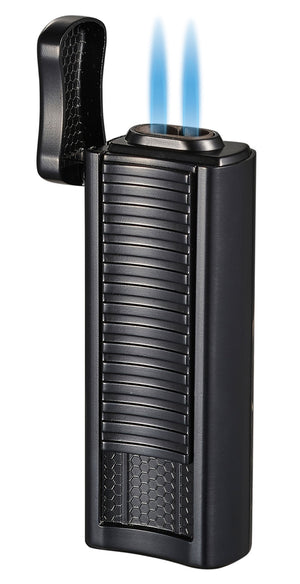 Visol Tiger Double Flame Cigar Lighter - Black