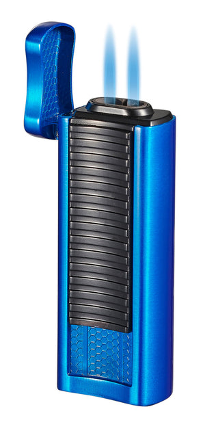 Visol Tiger Double Flame Cigar Lighter - Blue