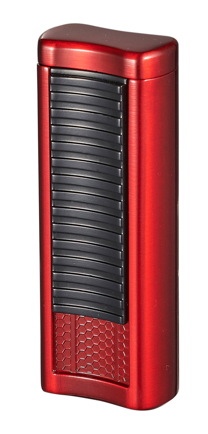 Visol Tiger Double Flame Cigar Lighter - Red