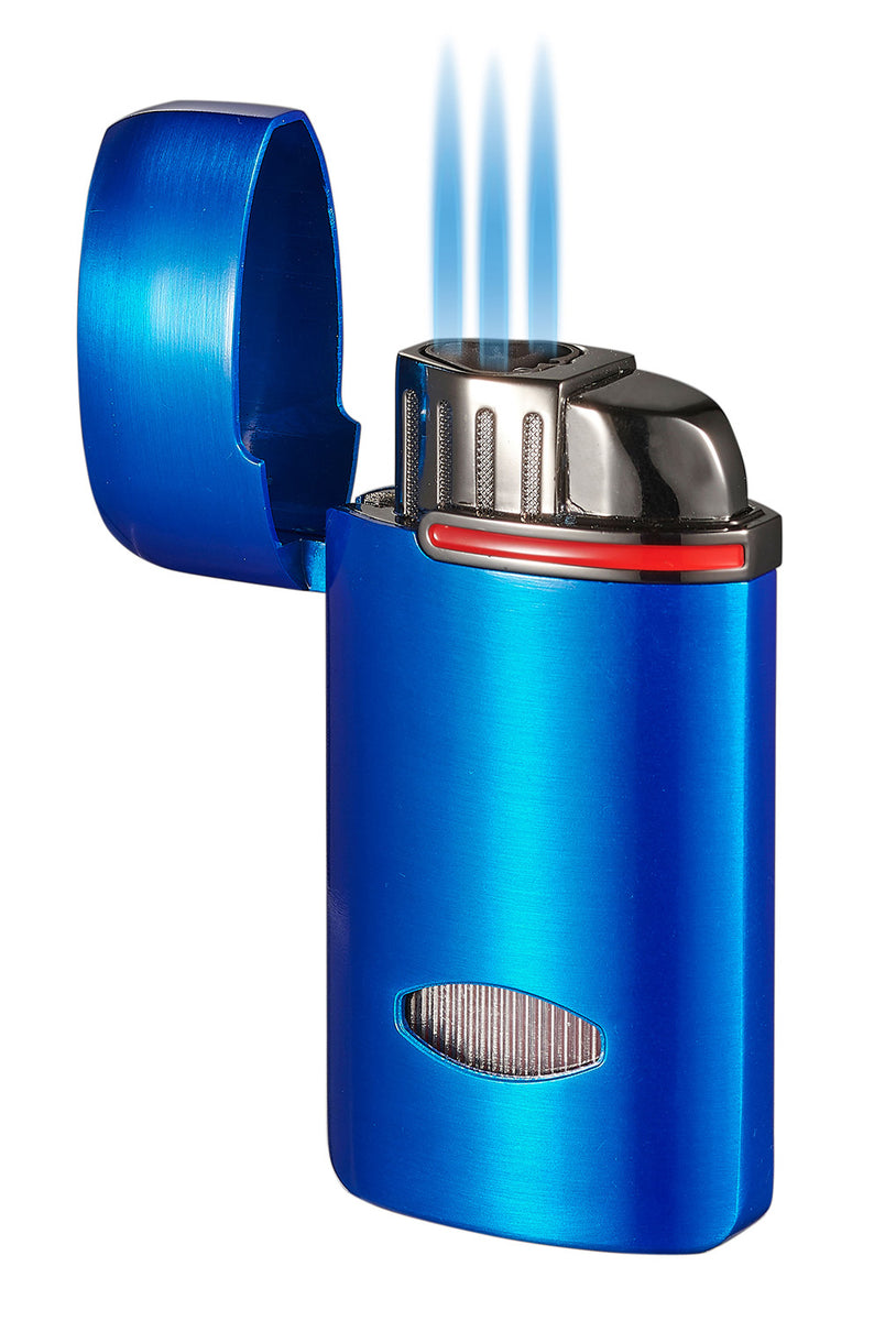 Visol Panda Triple Flame Cigar Lighter - Blue – Lighters Direct