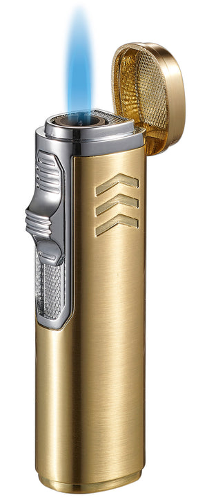 Visol Legion Single Torch Flame Cigar Lighter - Gold