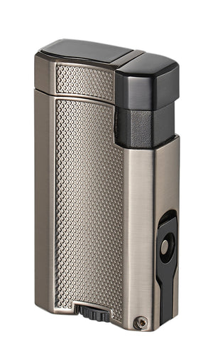 Visol Concave Double Flame Torch Lighter - Gunmetal