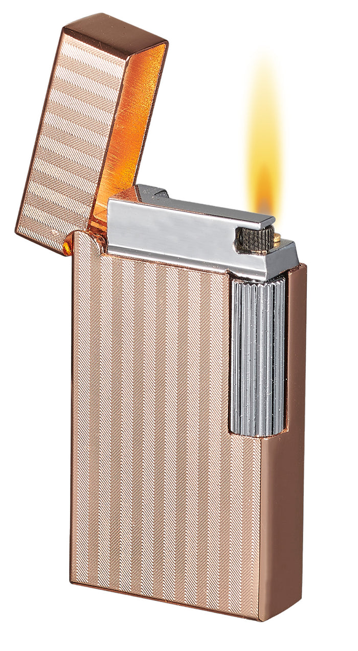 Visol Zebra Soft Flame Flint Lighter - Rose Gold