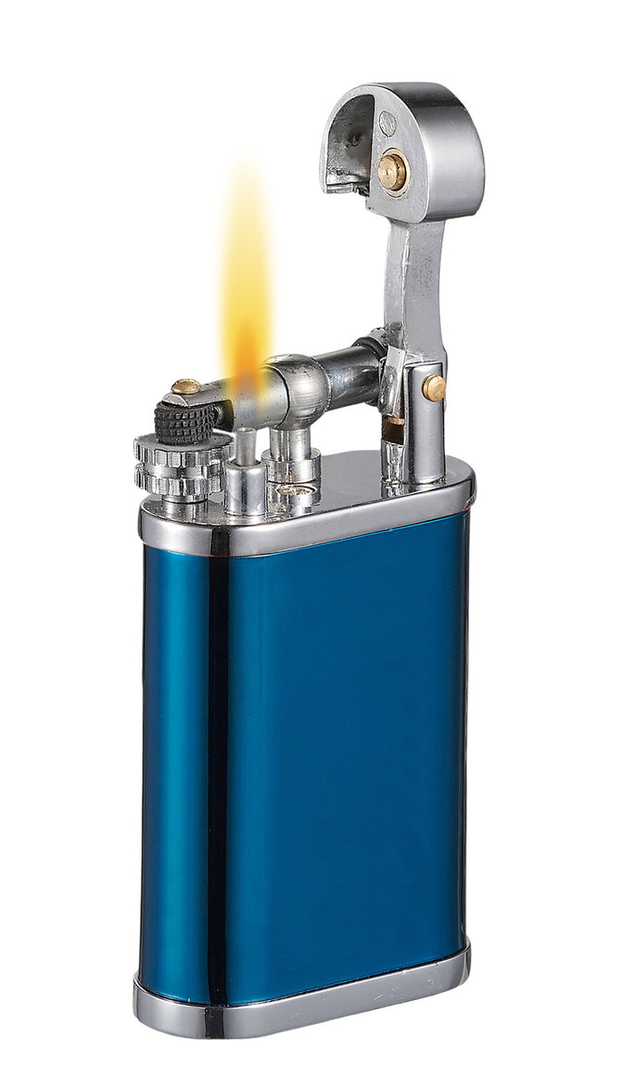 Visol Elegance Blue Soft Flame Flint Lighter