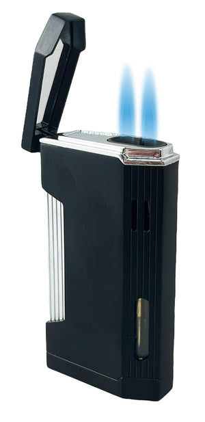 Visol Pelican Dual Torch Flame Lighter - Black