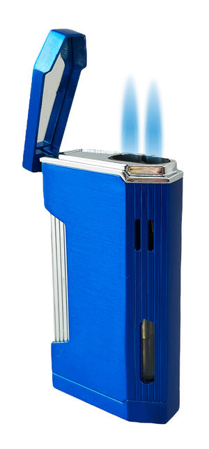 Visol Pelican Dual Torch Flame Lighter - Blue