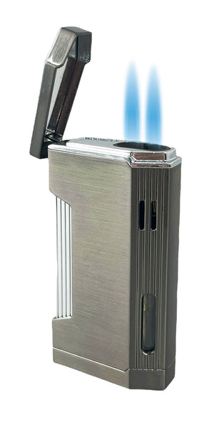 Visol Pelican Dual Torch Flame Lighter - Gunmetal