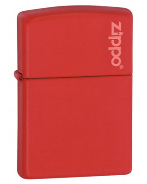 Zippo Red Matte with Zippo Logo Lighter