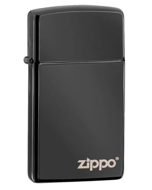 Zippo Ebony Slim with Zippo logo Lighter
