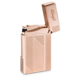 Davidoff 'The Leaf' Rose Gold Double Flame Lighter - Limited Edition