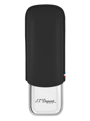 S. T. Dupont Victory Black and Chrome Double Cigar Tube