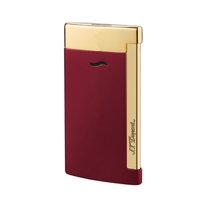 ST Dupont Slim 7 Single Torch Flame Lighter  - Red and Gold