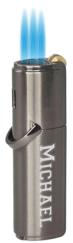 Visol Tres Triple Flame Cigar Lighter - Gunmetal