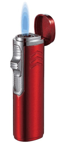 Visol Legion Single Torch Flame Cigar Lighter - Matte Red