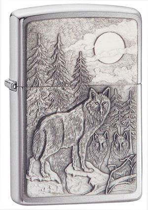 Zippo Timber Wolves Emblem Lighter