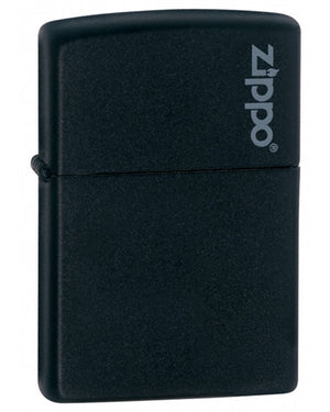Zippo Black Matte with Zippo Logo Lighter
