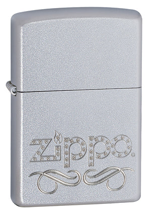Zippo Etched Logo Lighter
