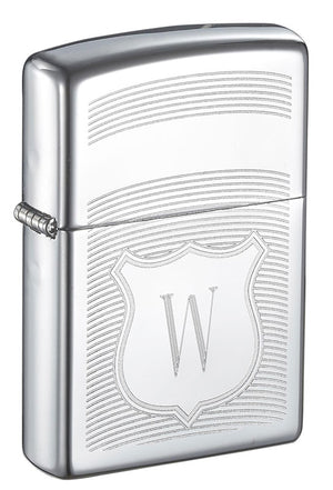 Zippo Shield/Badge Initial Lighter