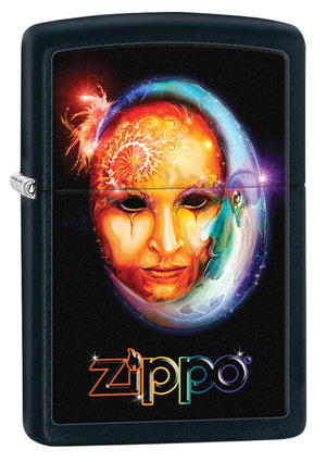 Zippo Venetian Mask Logo Lighter