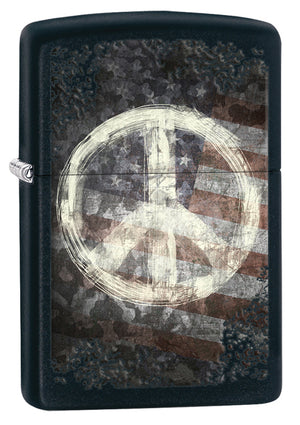 Zippo Hand-painted Peace Sign Lighter